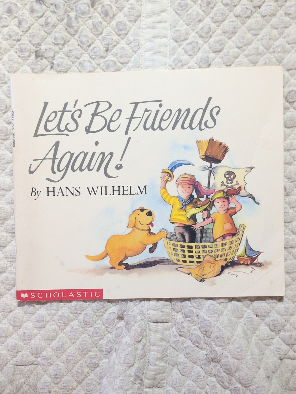 Vintage 1991 Let's Be Friends Again Hans Wilhelm Scholastic Picture Book